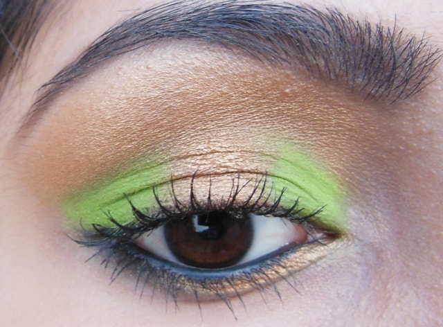 Eye-Makeup-O-Mania- Gold and Green Eye Makeup 3