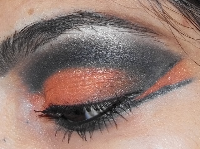 Eye-Makeup-O-Mania- Orange And Black Eye Makeup 1