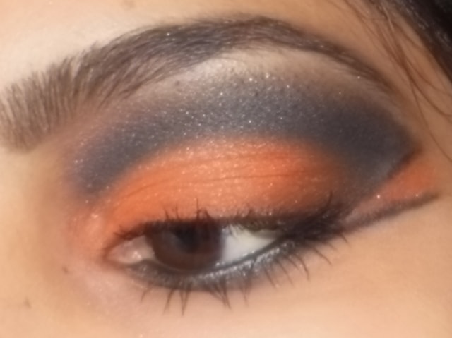 Eye-Makeup-O-Mania- Orange And Black Eye Makeup 3