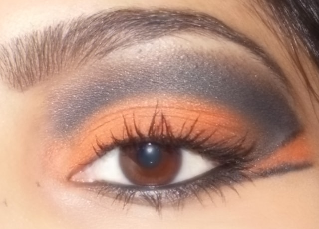 Eye-Makeup-O-Mania- Orange And Black Eye Makeup 4