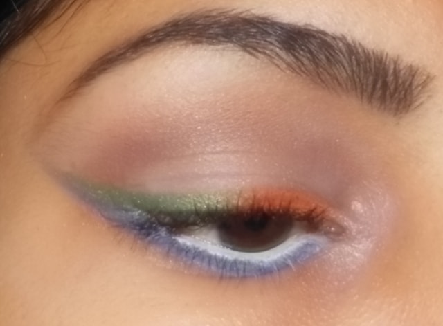 India Independence Day Inspired Eye Makeup Look 2
