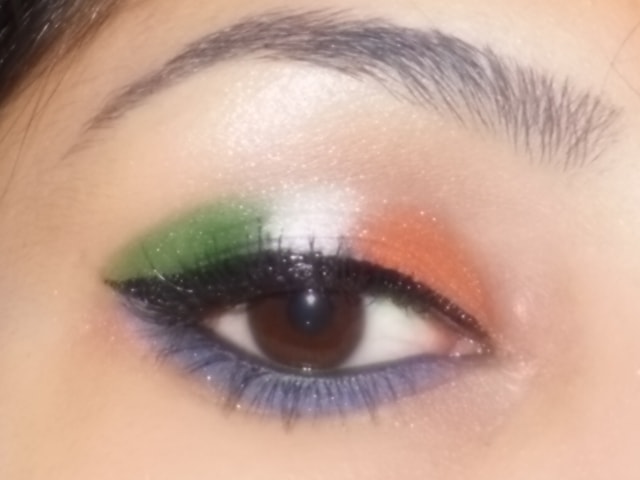 Indian IndependenceDay @2013 Eye Makeup Look 3