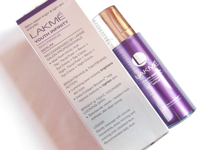 Lakme Youth Infinity Skin Firming Serum Claims