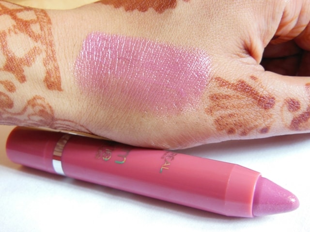 L'Oreal Paris Glam Shine Balmy Gloss Peach Pleasure 912 Swatch