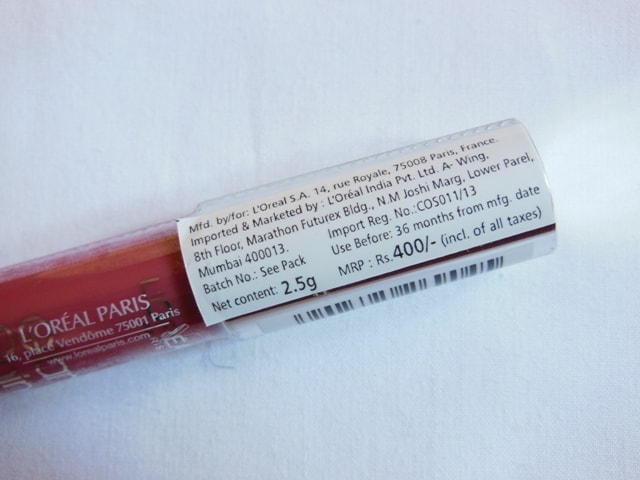 L'Oreal Paris Glam Shine Balmy Gloss Peach Pleasure Price