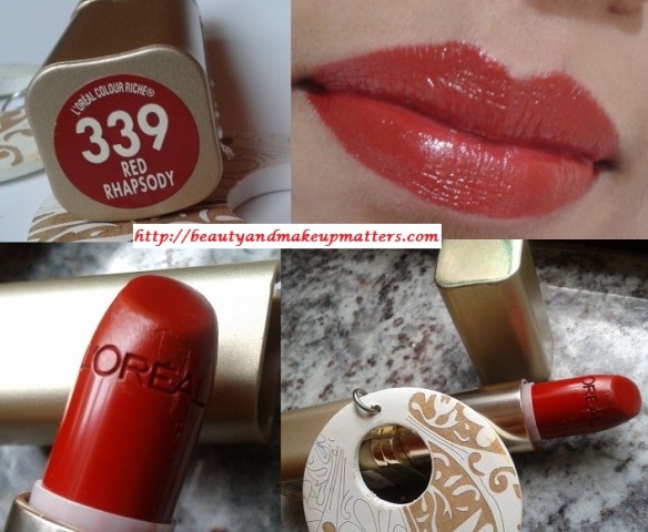 Blog Sale-Loreal-Color-Riche-Red-Rhapshody-339-Lipstick-Swatch