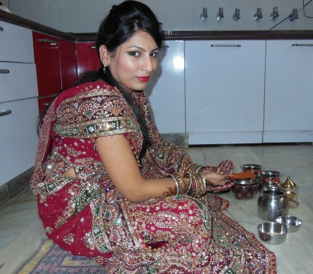 Wedding Lehenga karvachauth Look- Katha