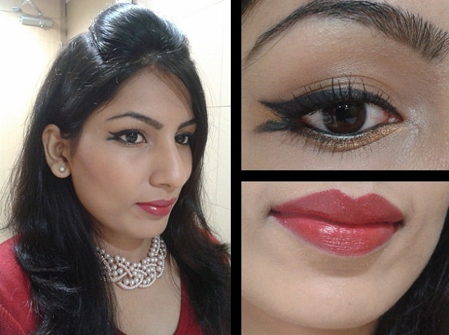 What Am I Wearing Today- Lakme Inspired Fishtail Eye Liner