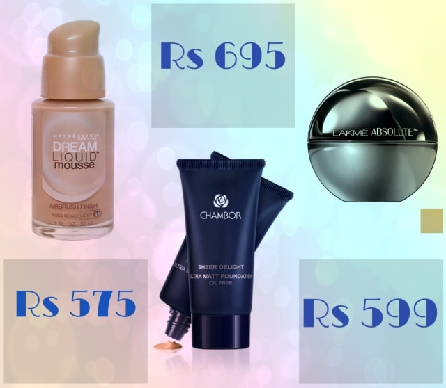 Bridal Beauty - Daily Wear Foundation from Lakme, Chambor and Maybelline