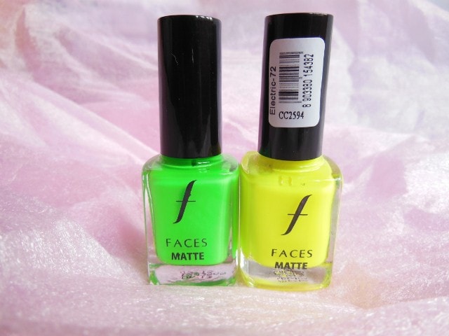 Faces Contest Prize - Faces Canada Matte Neon Nail Paints