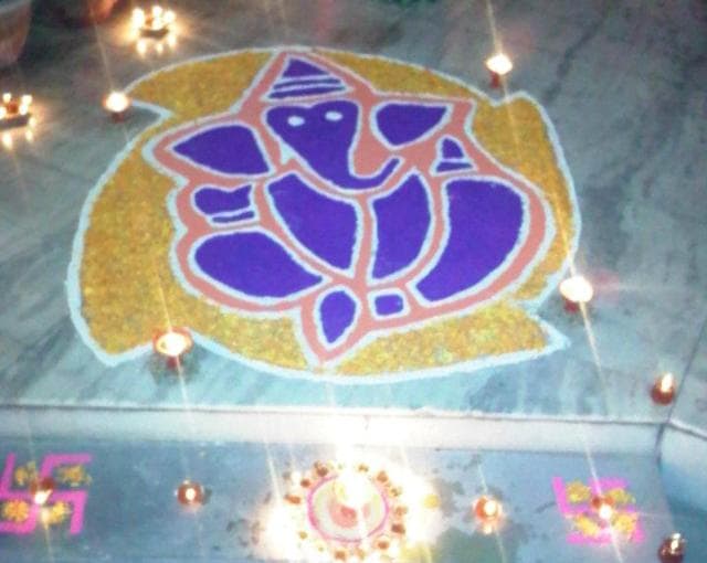 My first Rangoli