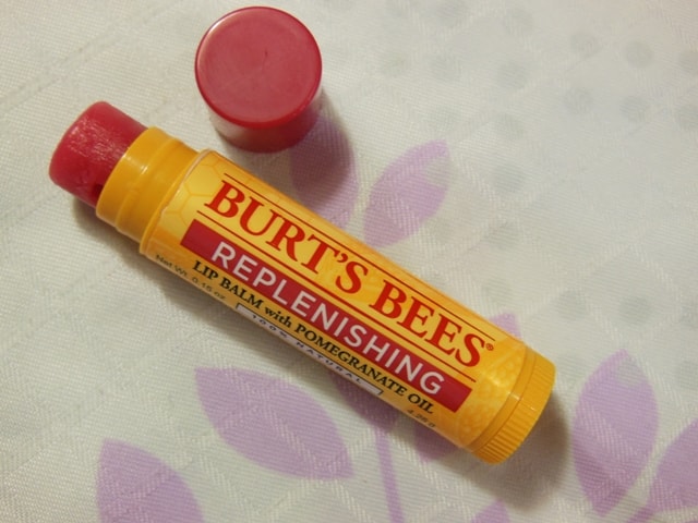 Burt's Bees Replenishing With Pomegranate Lip Balm Review