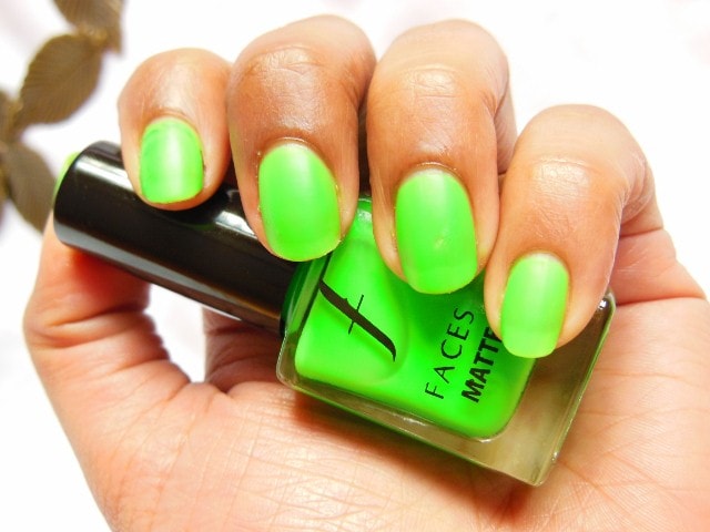 Faces Neon Matte Nail Enamel Greed  NOTD