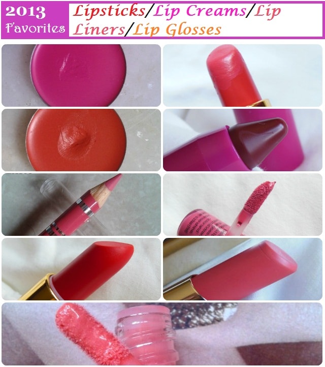 Favorites of 2013 - Lipsticks, Lip Creams, Lip Liners and Lip Glosses (1)