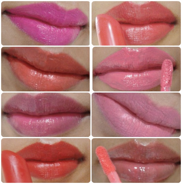 Favorites of 2013 - Lipsticks, Lip Creams, Lip Liners and Lip Glosses Swatches