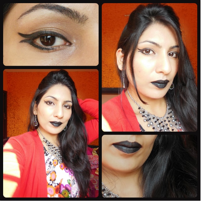 Look of the Day - Gothic Black Lips