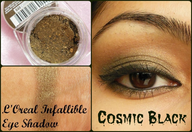 L'Oreal Paris Infallible Eye Shadow in Cosmic Black Look