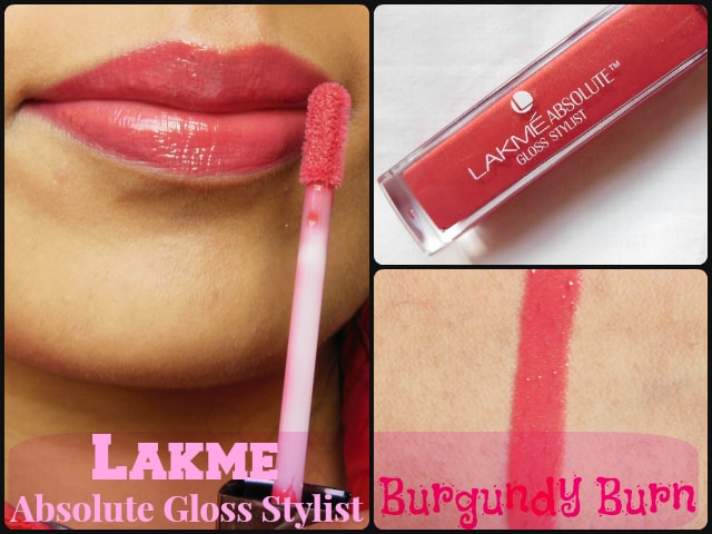 Lakme Absolute Burgandy Burn Lip Gloss Look