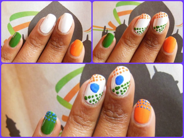 Republic day 2014 Inspired Nail Art