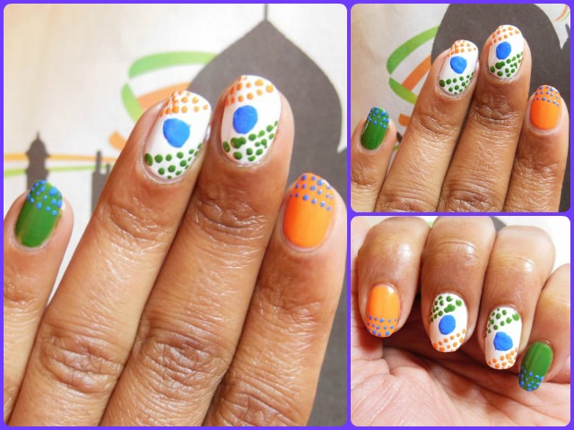 Republic day Inspired Nail Art