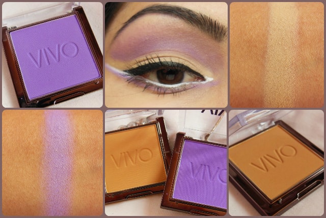 VIVO Eye Shadow Purple Passion and SandStorm Eye Look