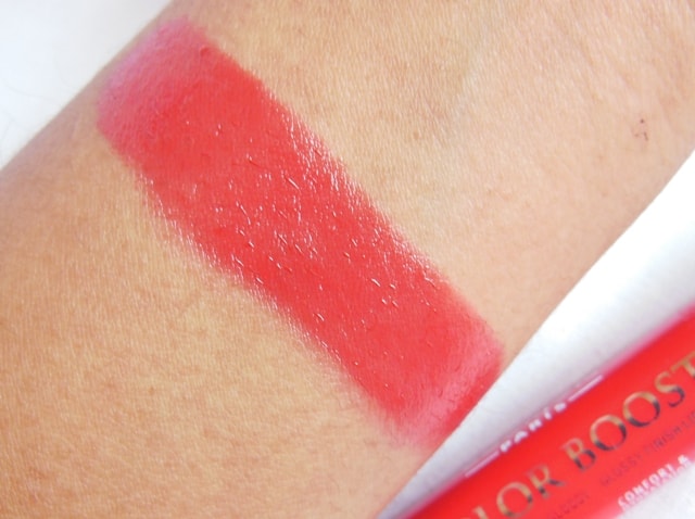 Bourjois Color Boost Lip Crayon Red Sunrise 01 Swatch