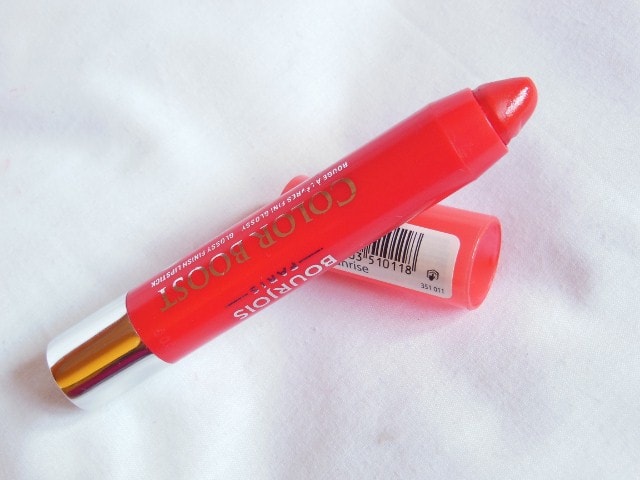 Bourjois Paris Color Boost Red Sunrise Lip Crayon Review