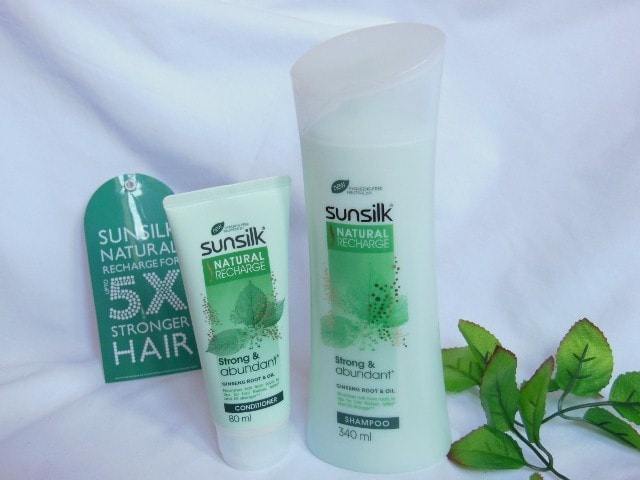 Sunsilk Natural Recharge Strong & Abundant Shampoo and  Conditioner