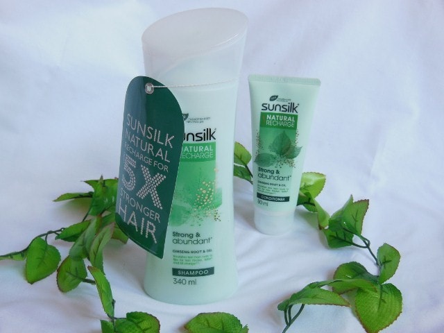 Sunsilk Paraben Free Natural Recharge Shampoo and Conditioner