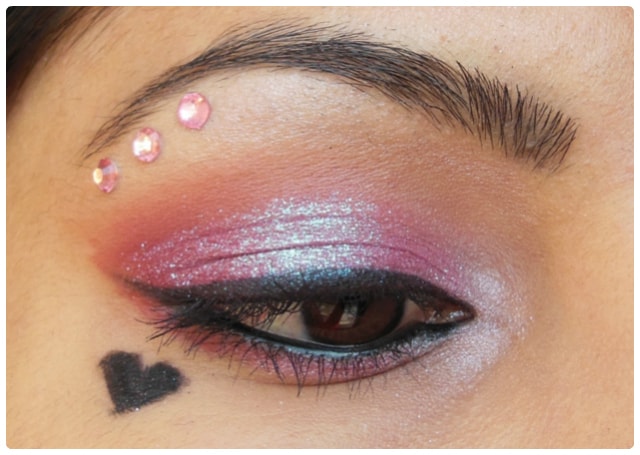 Valentines Day Inspired Eye Makeup Look - Pink Love