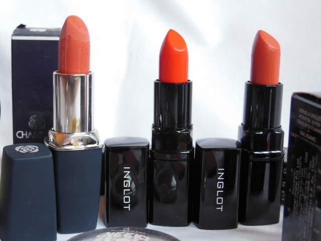 February Makeup Haul - INGLOT Lipsticks #103, #206, Chambor Lipstick
