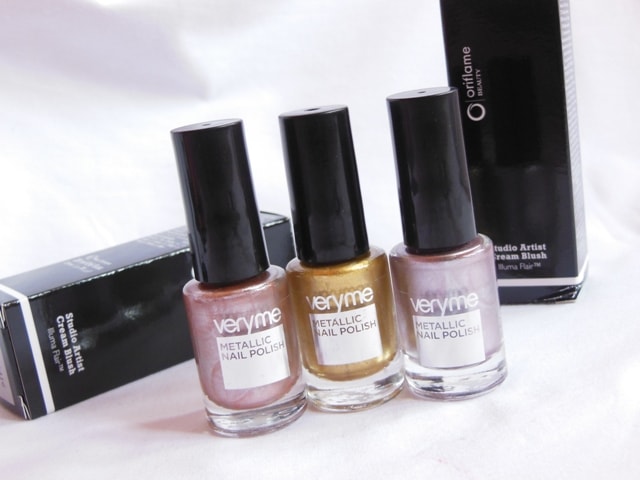 Oriflame very Me Metallic Nail Paints Review