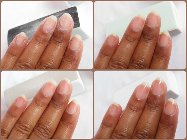 The Body Shop Nail Polishing Block Step By Step