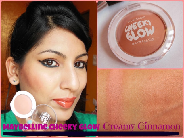 Maybelline Cheeky Glow Blush Creamy Cinnamon Look