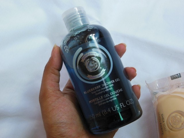 The Body Shop Shopping- Blueberry Shower Gel