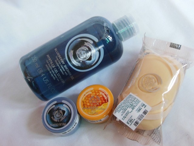 The Body Shop Shopping- Lipbutters,Shower Gel and Soap