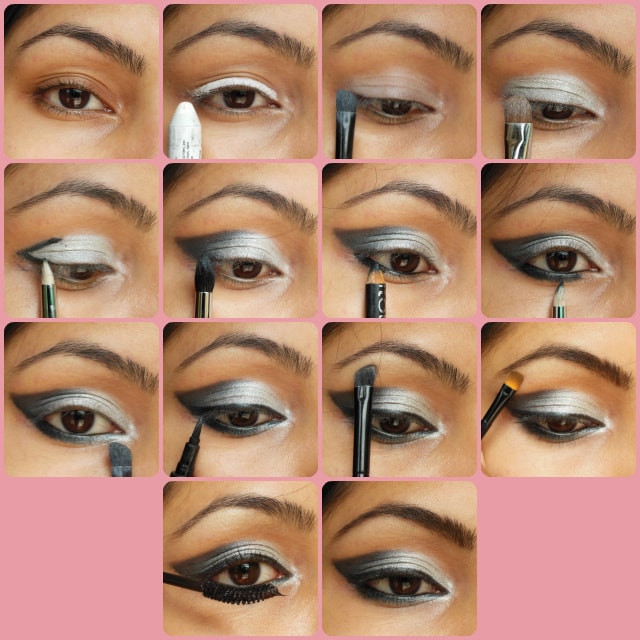 Black Gray Smokey Eye Makeup Tutorial