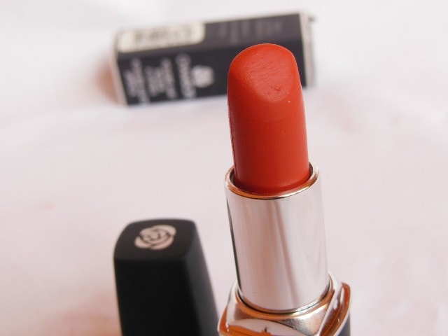 Chambor Powder Matte Lipstick Orange Flambe Review