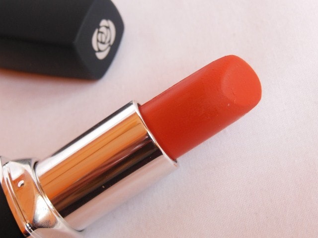 Chambor Powder Matte Lipstick Review - Orange Flambe
