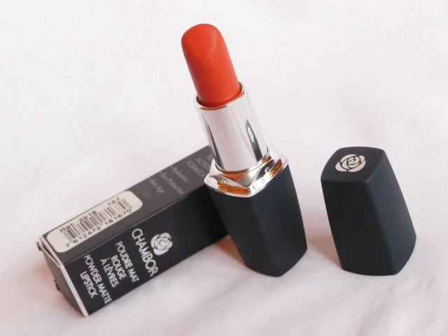 Chambor Powder Matte Lipstick in Orange Flambe