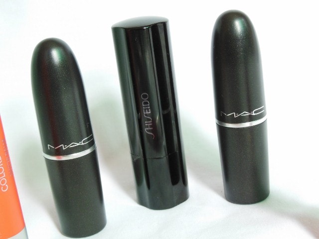 Lipstick Obsession - MAC Candy Yum Yum, MAC Lady Bug and Shiseido RS 745 Lipstick