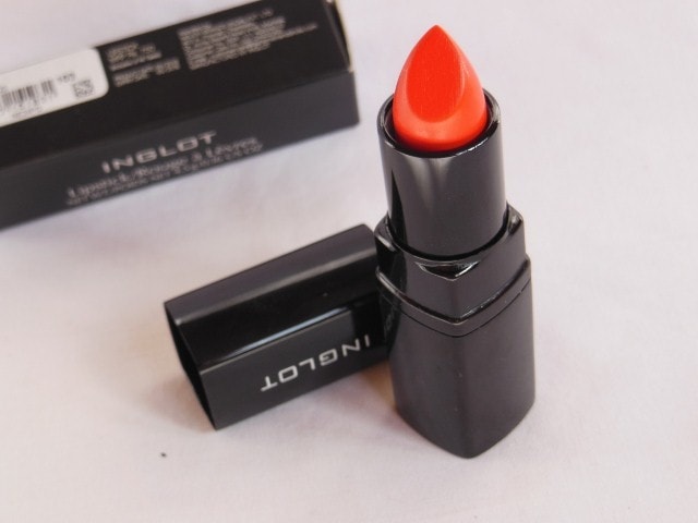 INGLOT Lipstick #103 Orangey -Red Review