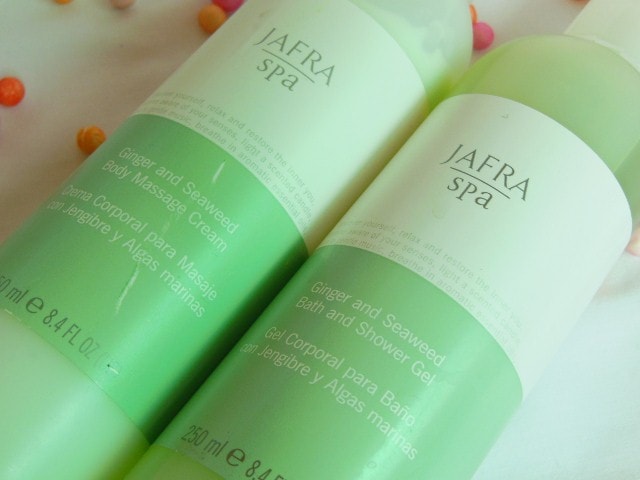 Jafra Spa Ginger and SeaWeed Shower Gel and Body Massage Cream