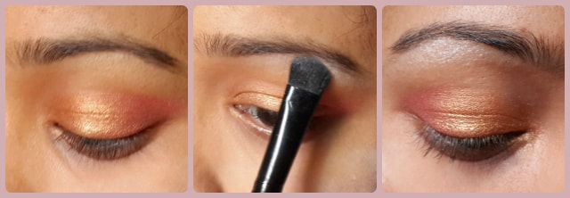 South Indian Wedding Eye Makeup Look Step 2