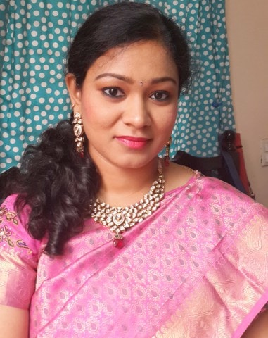 Traditional South Indian Wedding Makeup Look 1