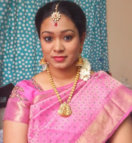 Traditional South Indian Wedding Reception Look 2