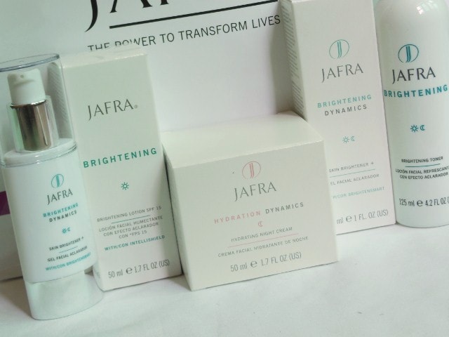 Jafra Brightening and  Dynamics Skin Care Range