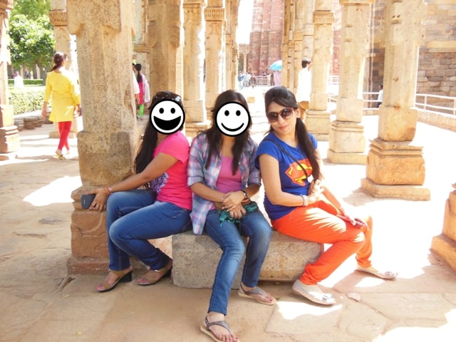 Posing In Qutab Minar