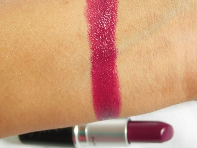 MAC Satin Rebel Lipstick Swatch