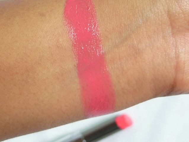 Lakme Gloss Addict Lipstick Desert Rose Swatch